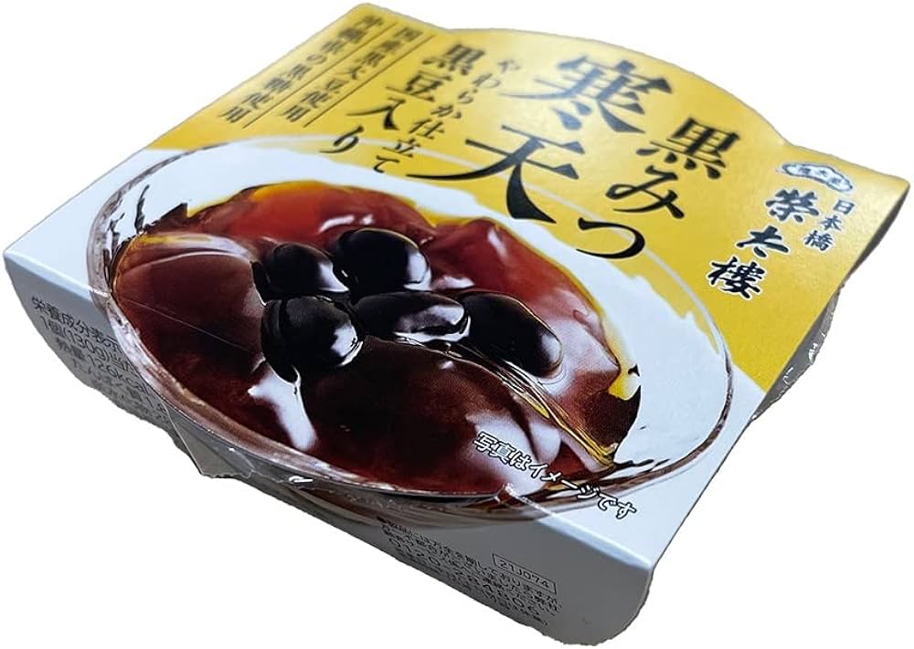 Amazon.co.jp: 榮太樓總本鋪 黒みつ 寒天 やわらか仕立て 130g ×6個